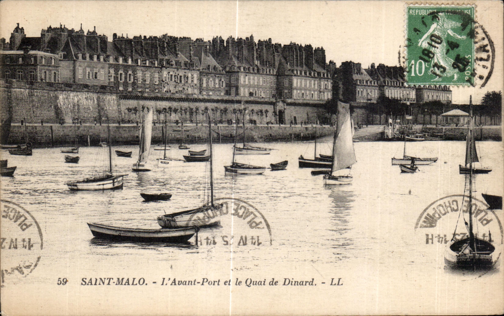 Saint-Malo - L'Avant-Port et le Quai de Dinard - LL