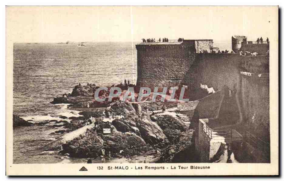 St-Malo - Los Muros de Defensa - La Torre Bidouane — editor St-Malo, n° 132