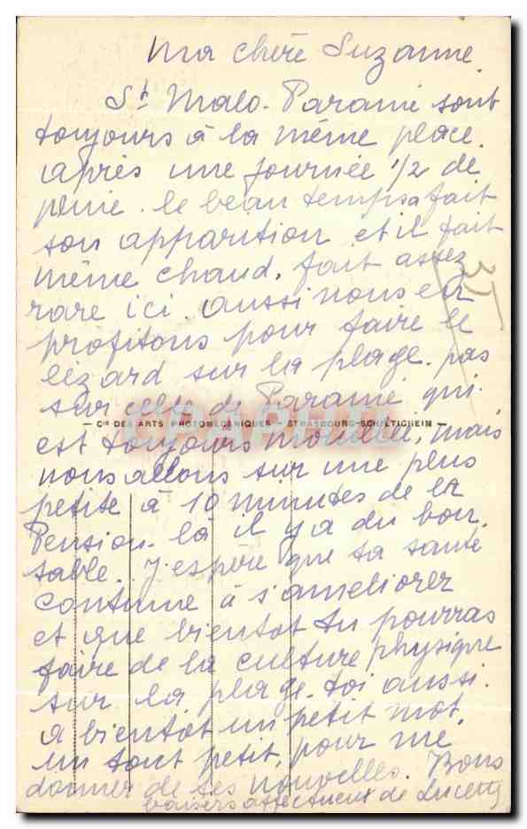 St-Malo - Los Muros de Defensa - La Torre Bidouane — editor St-Malo, n° 132 — Reverso