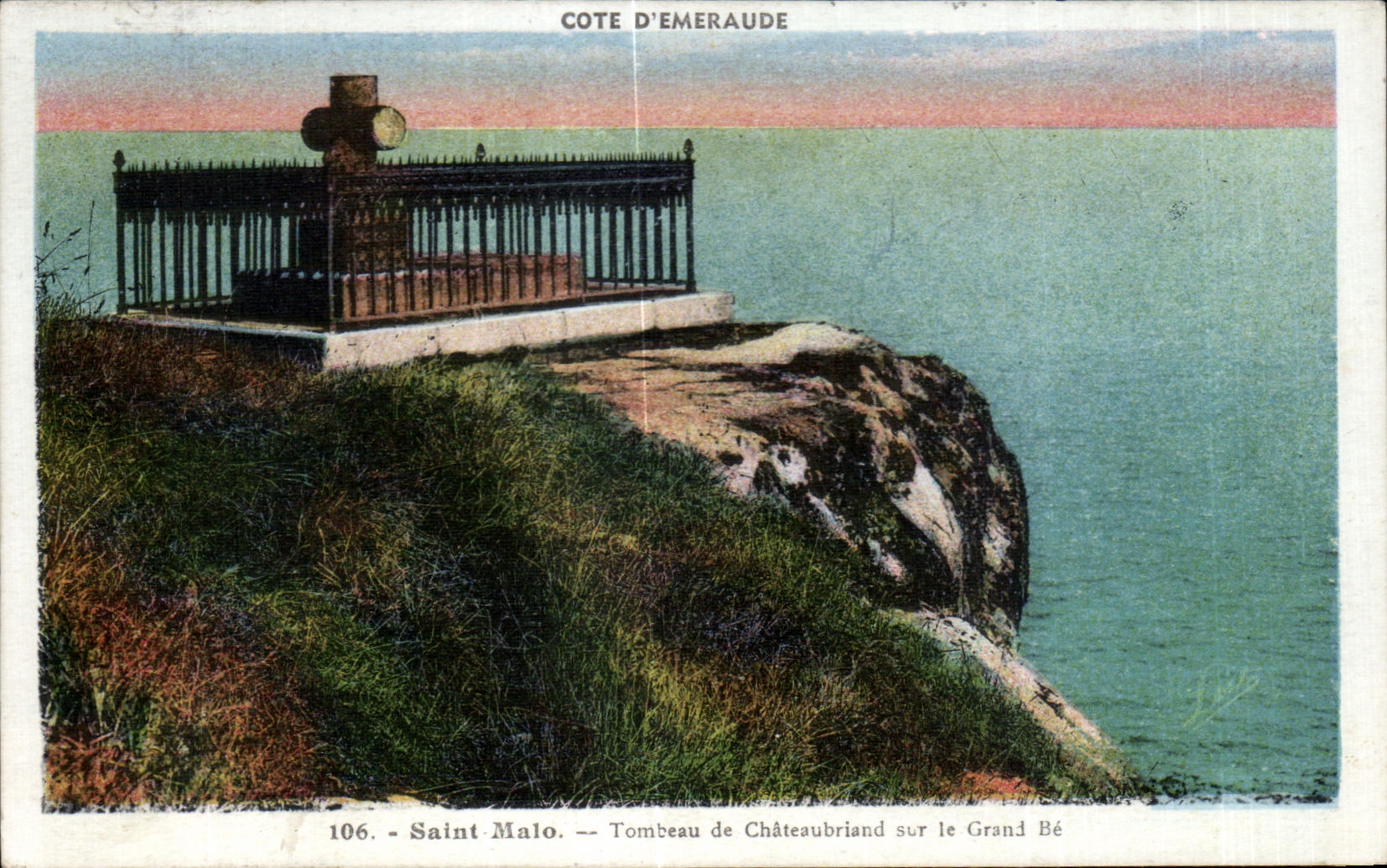 Tombeau de Châteaubriand sur le Grand Bé — Saint-Malo — Côte d'Émeraude