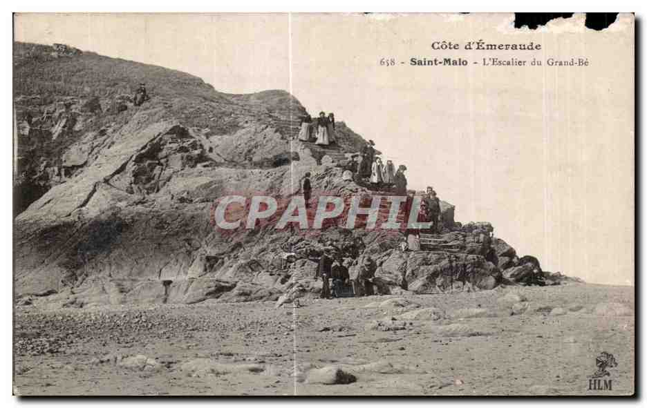 Côte d'Émeraude - L'Escalier du Grand-Bé — Saint-Malo, HLM, n°638