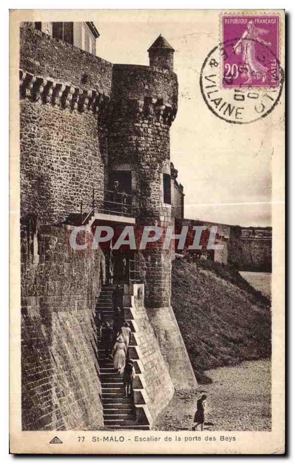 St-Malo - Escalier de la porte des Boys — éditeur anonyme, n° 77