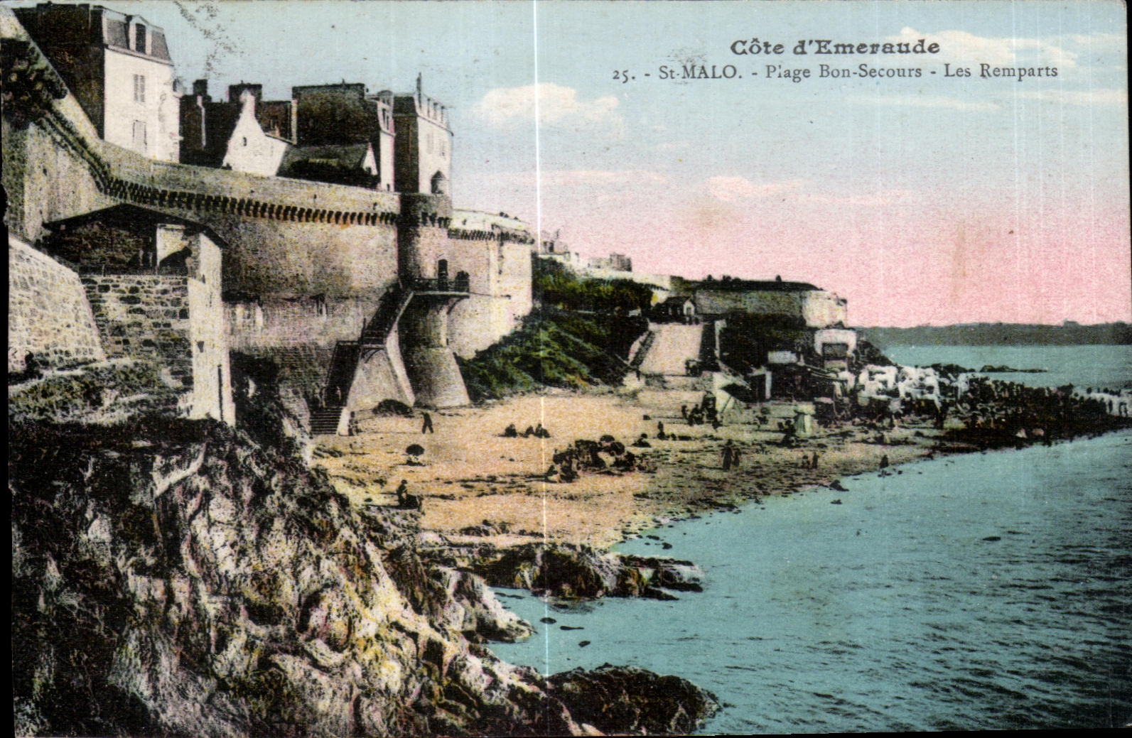 St-Malo - Piage Bon-Secours - Les Remparts — Côte d'Émeraude, n°25