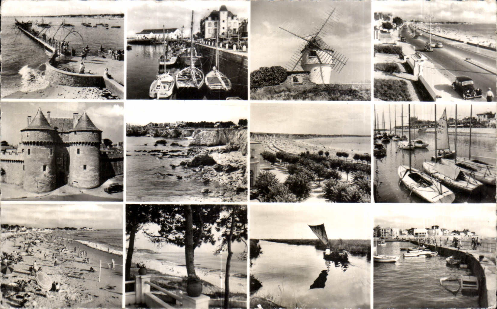 CPA La Cote D Amour De Pornichet Le Croisic Batz Sur Mer Pornichet Gub rande Le Pouliguen La Boule Le Pouliguen 