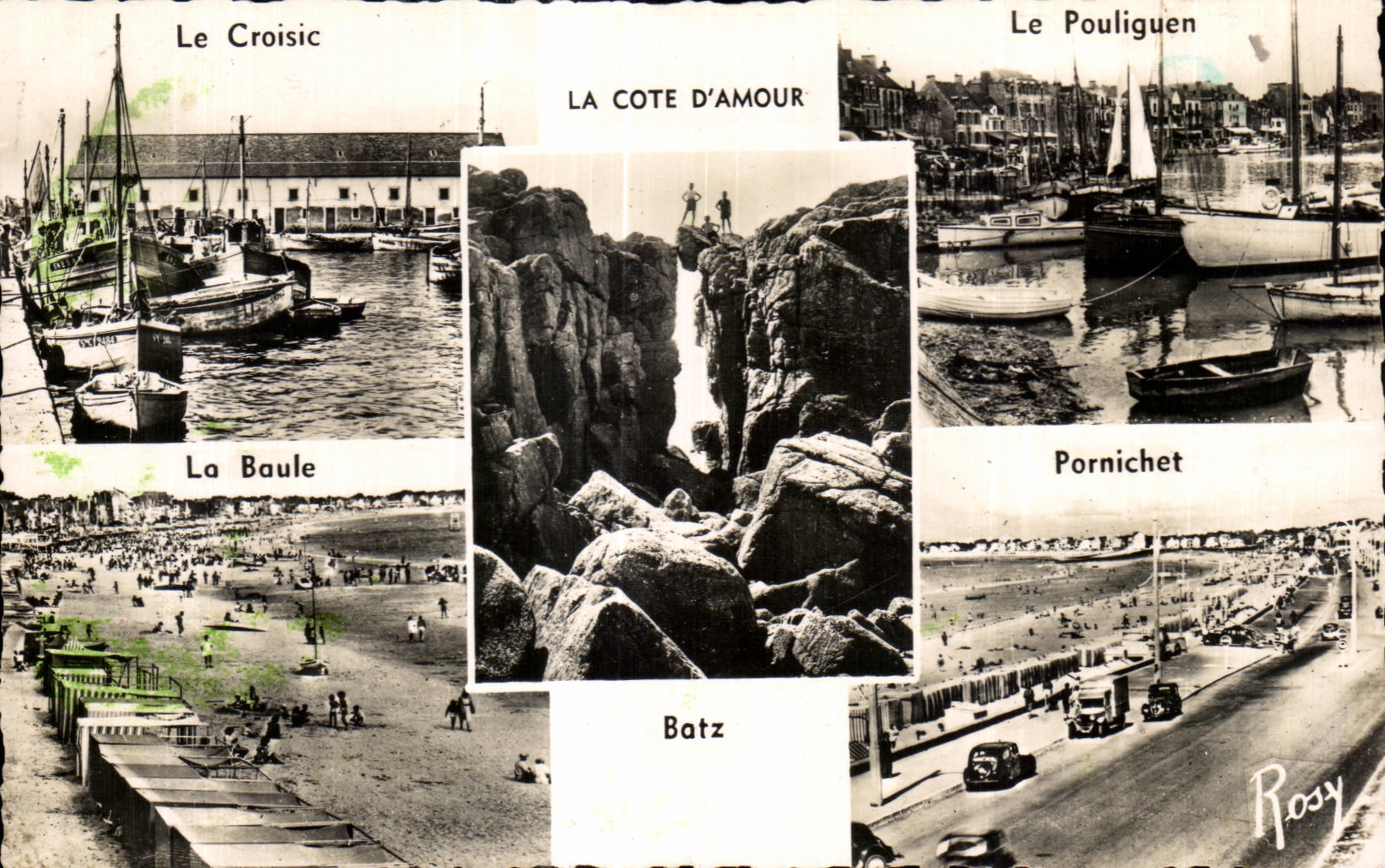 Collage de plages et ports de la Côte d'Amour — F. Chapeau, éditeur Nantes