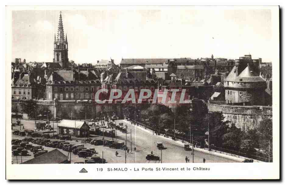 St-Malo - La Porte Saint-Vincent et le Château — CPAPHIL n°119