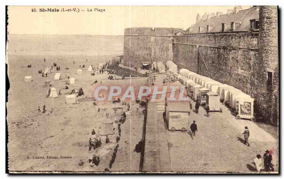St-Malo (I.-et-V.) — La Plage — A. Lamiré, Éditeur, Rennes