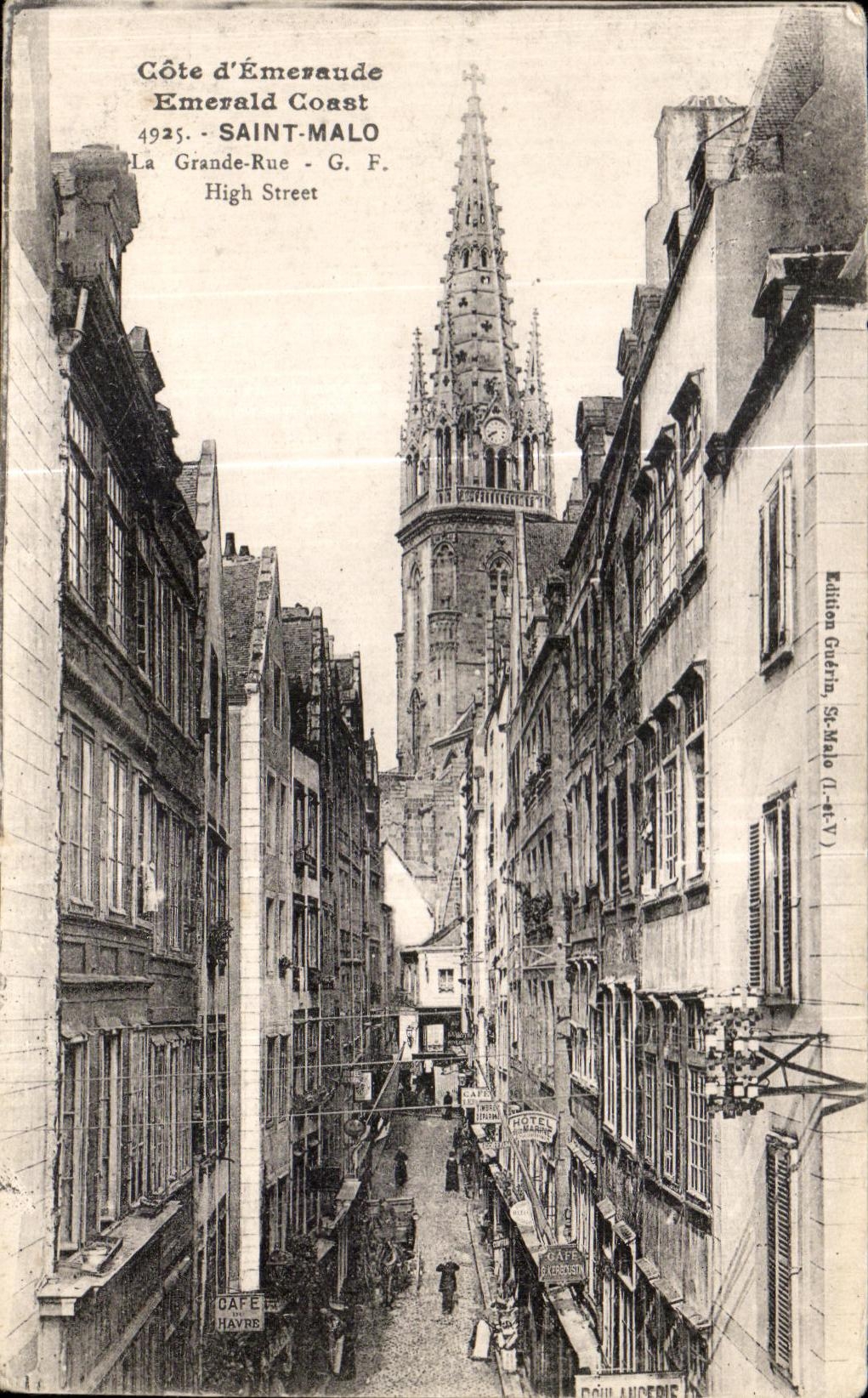 Saint-Malo — La Grande-Rue — éditeur G. F. (G. F. - G. F. - G. F.)