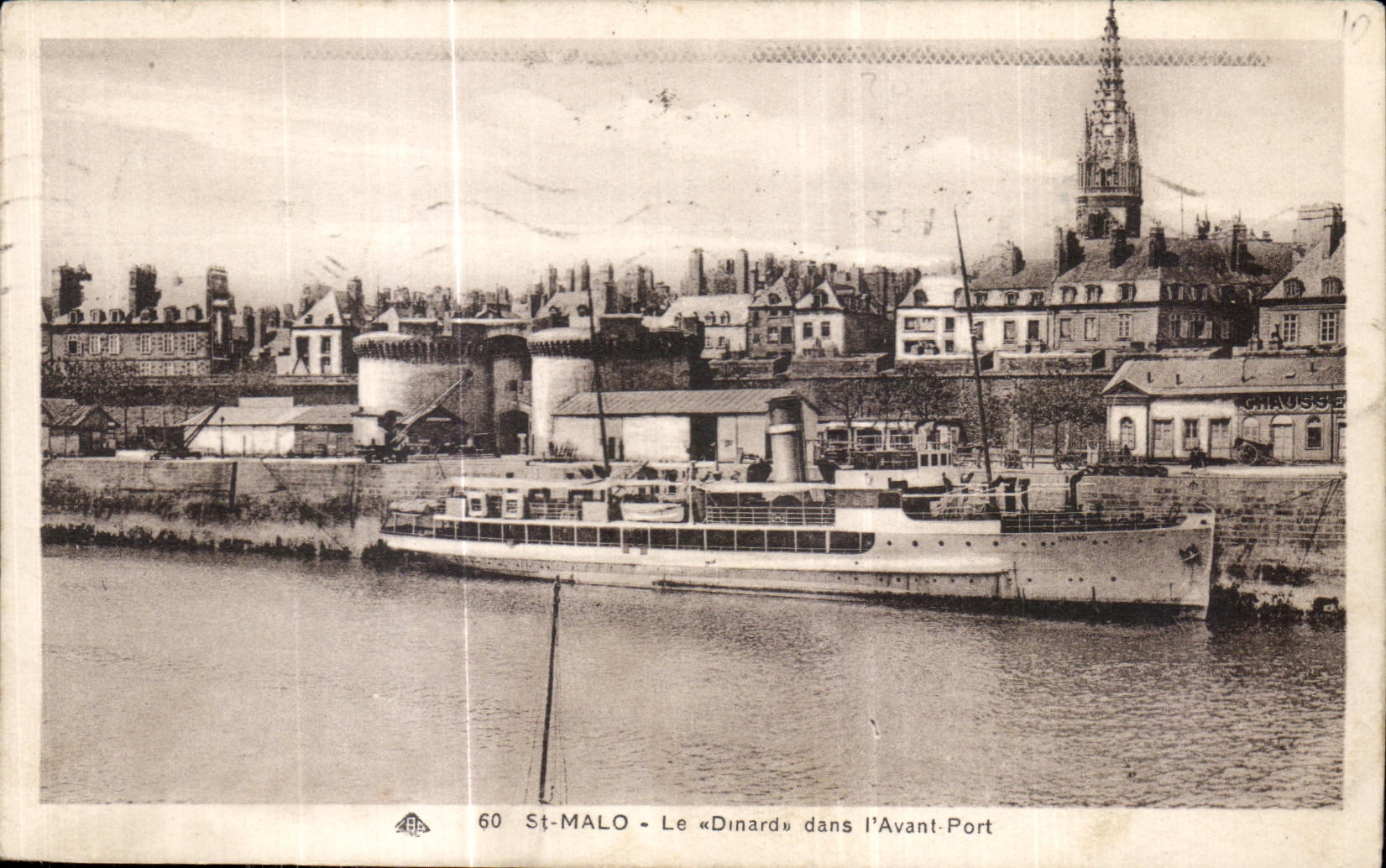 St-Malo - Der « Dinard » im Avant-Port — Verlag Chaussé, Nr. 60