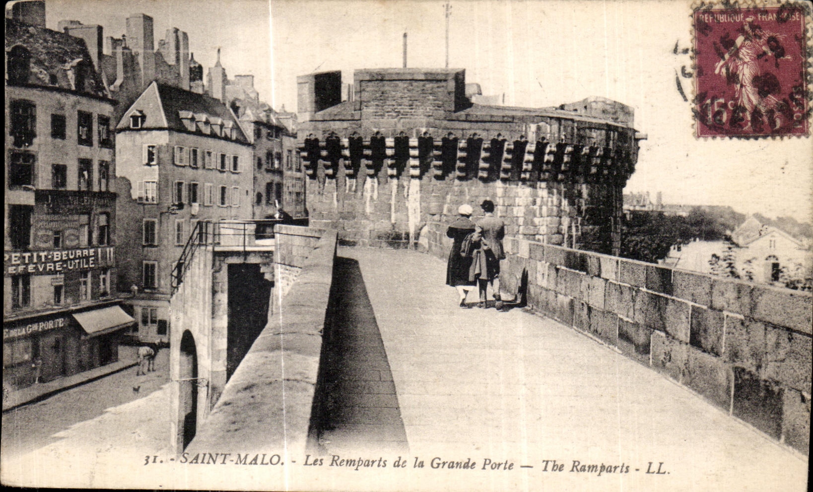 Saint-Malo — Les Remparts de la Grande Porte — LL.