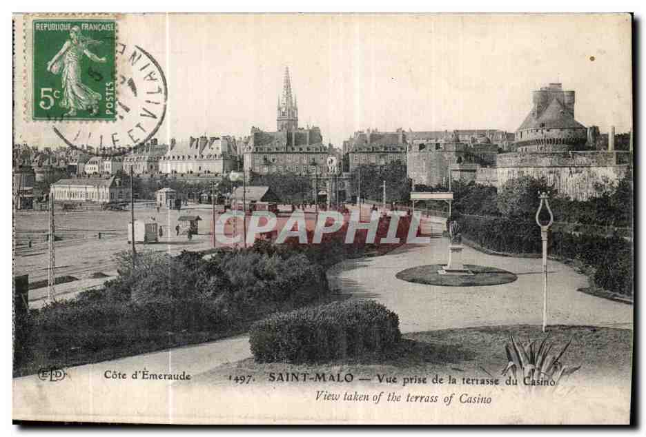Saint-Malo — Vue prise de la terrasse du Casino — Côte d'Émeraude, n°1497