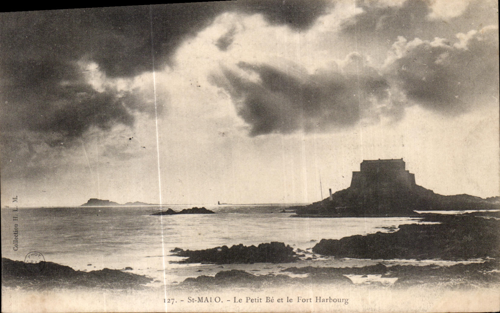 St-Malo - Le Petit Bé et le Fort Harbour - Collection H. L. M. n°127