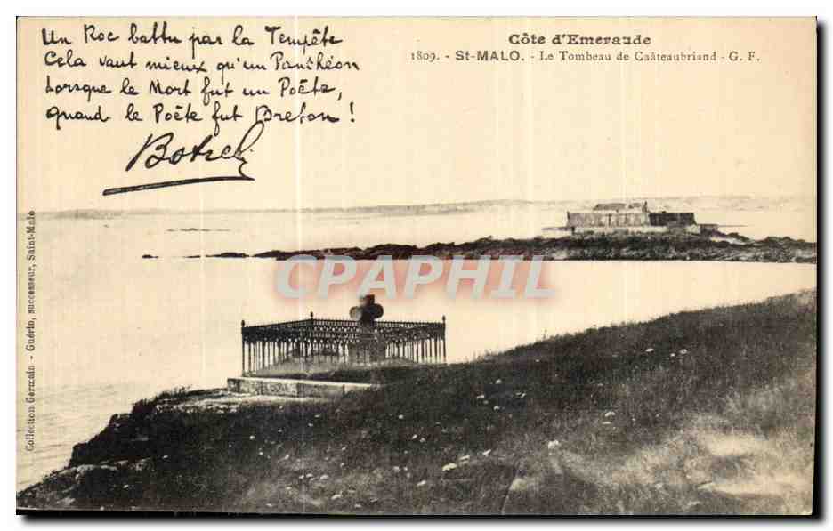 Côte d'Emeraude - Le Tombeau de Châteaubriand - G.F. - St-Malo