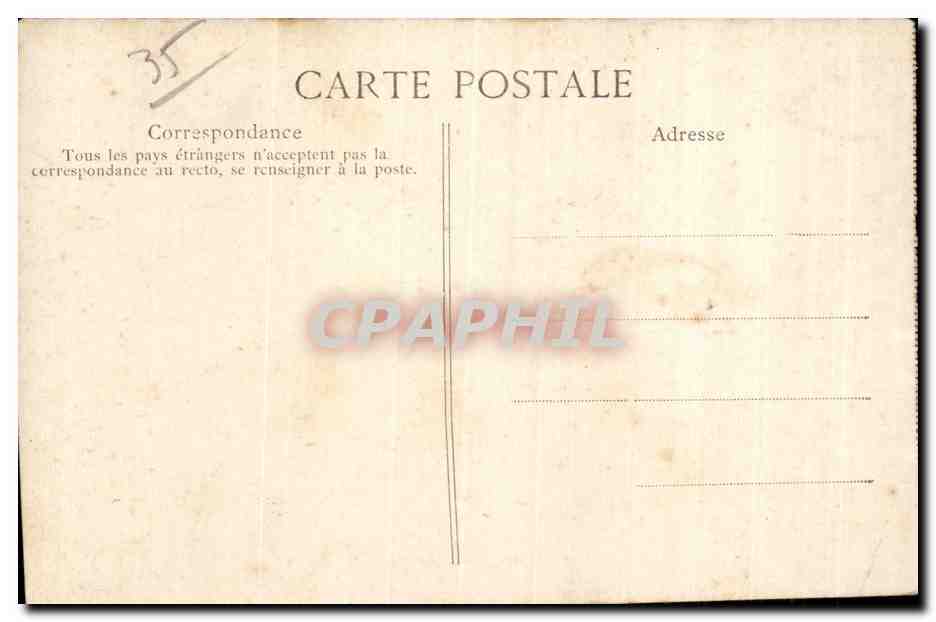 Saint-Malo — La Tumba de Châteaubriand un Día de Tormenta — Costa de Esmeralda, n° 2032 — Reverso