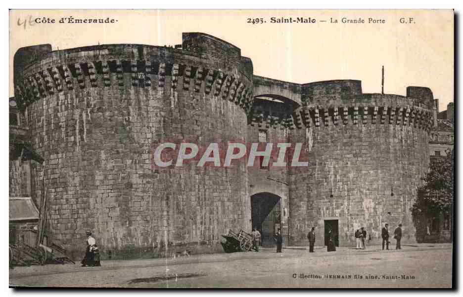 Saint-Malo — La Grande Porte — G.F. — Collection HEMMAIN fils, Saint-Malo