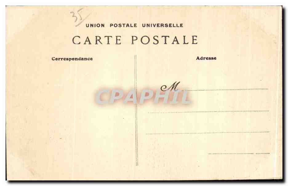 Saint-Malo — La Grande Porte — G.F. — Collection HEMMAIN fils, Saint-Malo — Verso
