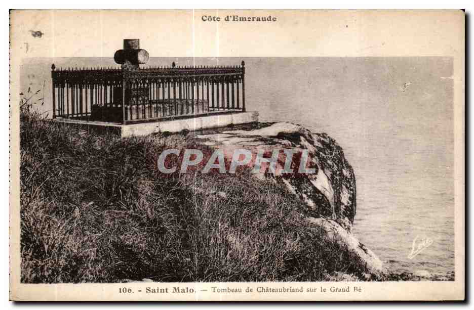 Tumba de Châteaubriand en el Grand Bé — Saint-Malo — Costa de Emeraude