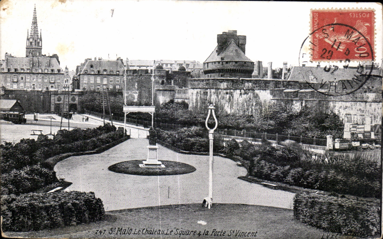 Saint-Malo — Le Château, Le Square & la Porte Saint-Vincent — L.V.E.C.
