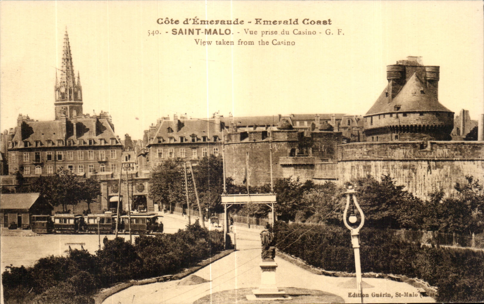 Saint-Malo - Vue prise du Casino - Édition Guérin, St-Malo, n°540