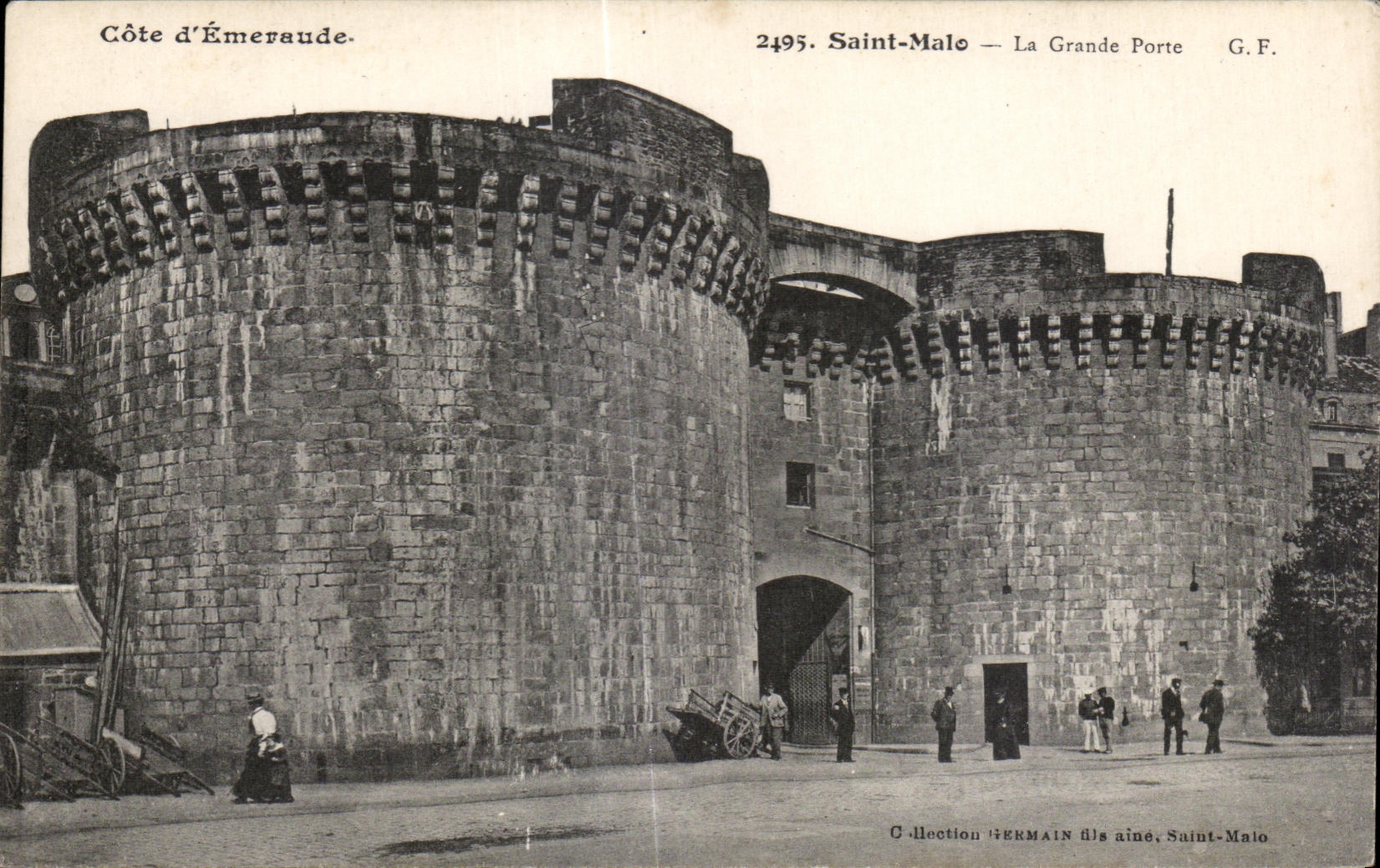 Saint-Malo — La Grande Porte — Costa de Émeraude — G.F. — Colección HERMAIN hijo mayor, Saint-Malo