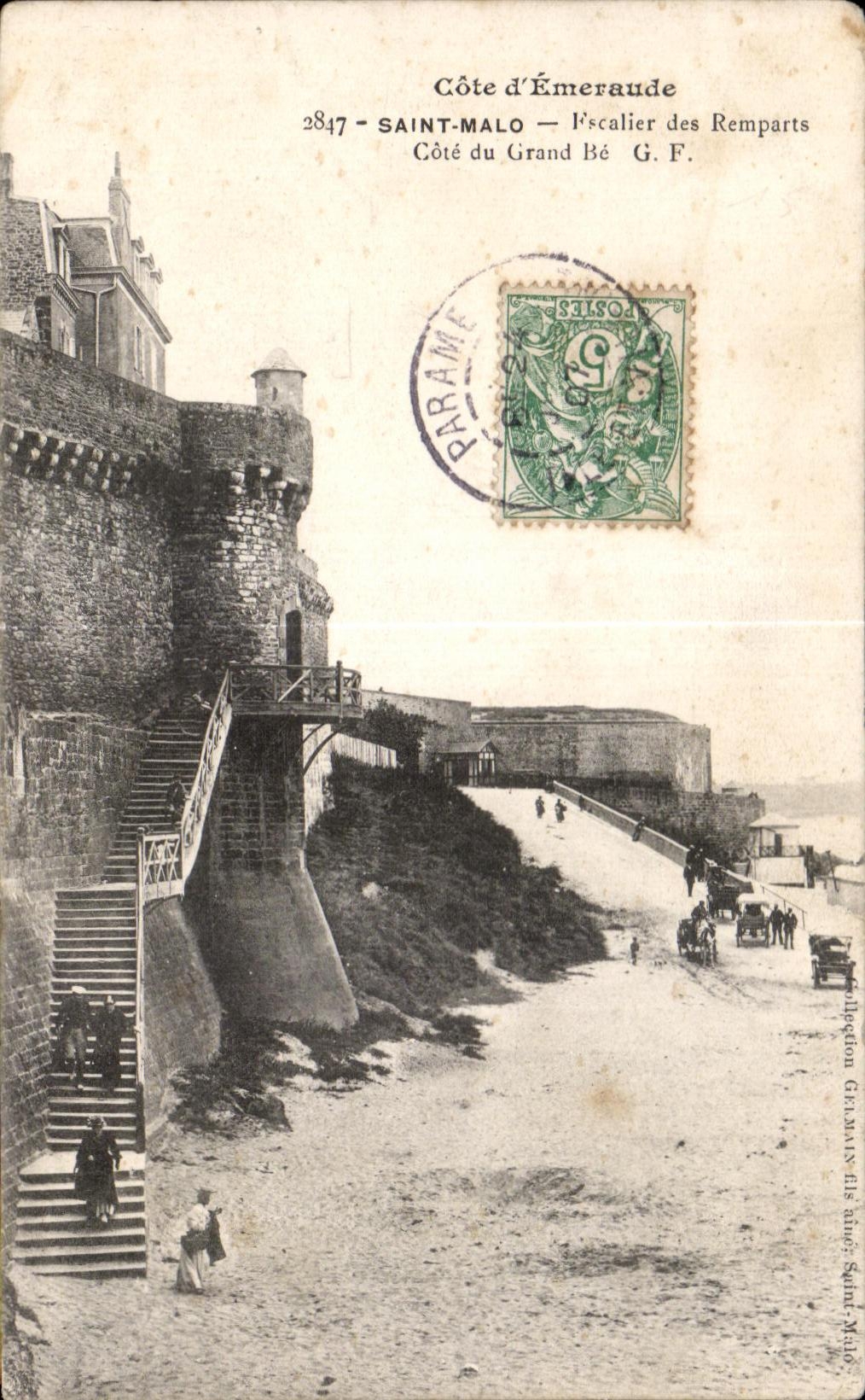 Saint-Malo — la escalera de los muros — G.F. n°2847