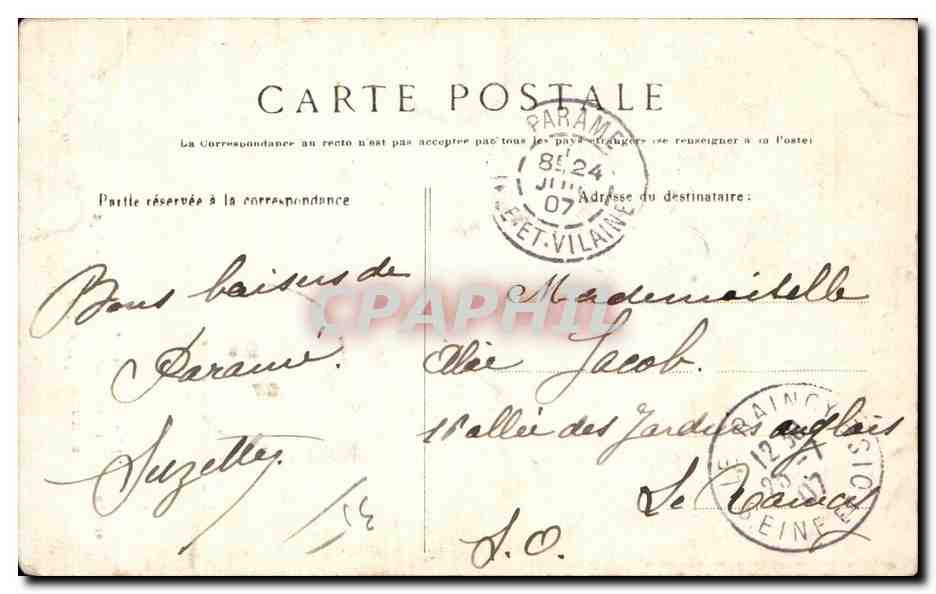 Saint-Malo — la escalera de los muros — G.F. n°2847 — Reverso