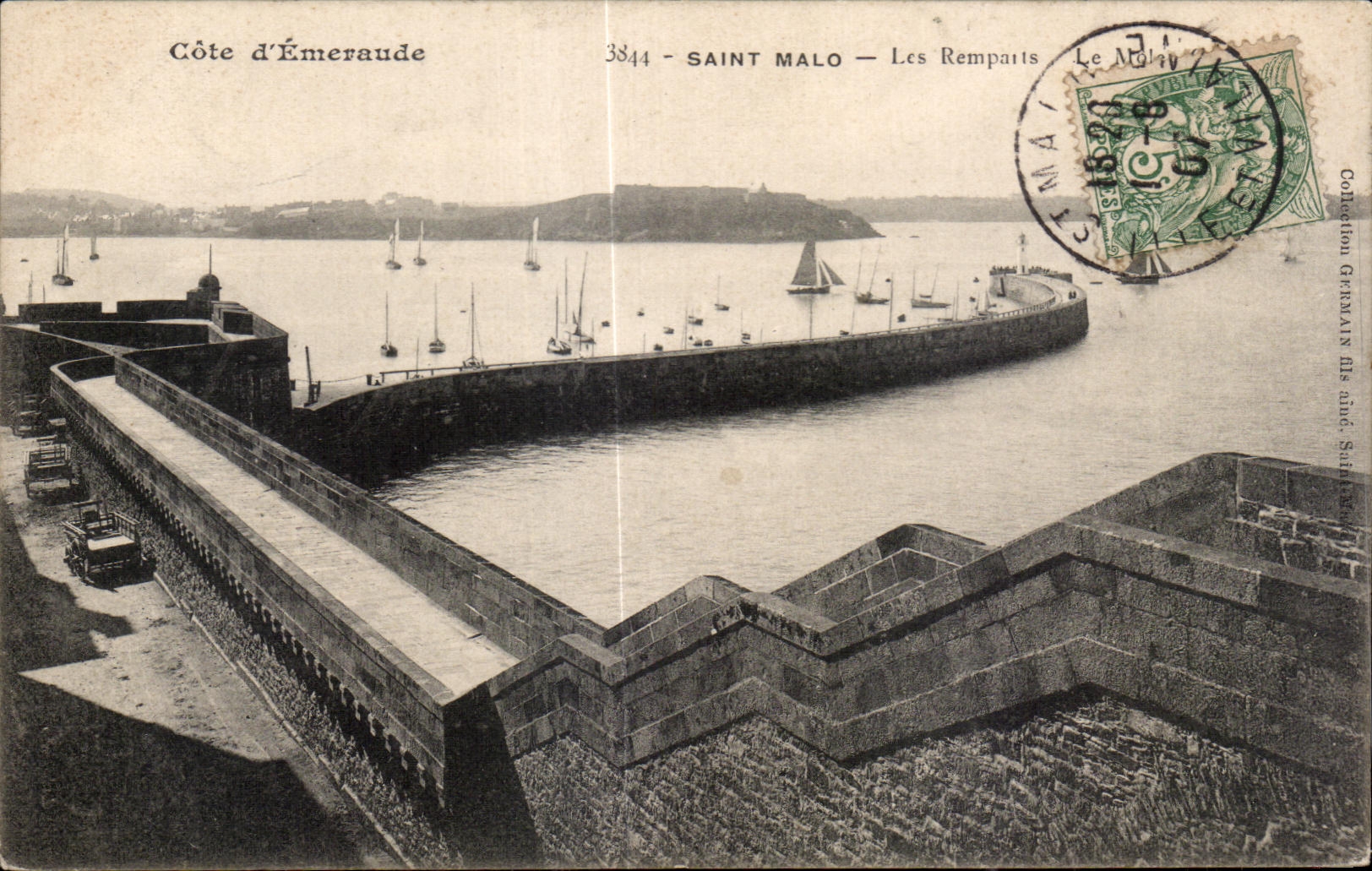 Saint Malo — Les Remparts — Côte d'Émeraude, éditeur inconnu, n° 3844