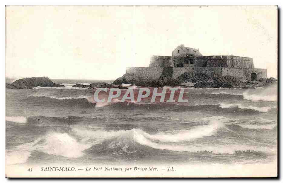 Saint-Malo — Le Fort National par Grosse Mer — LL. n°43