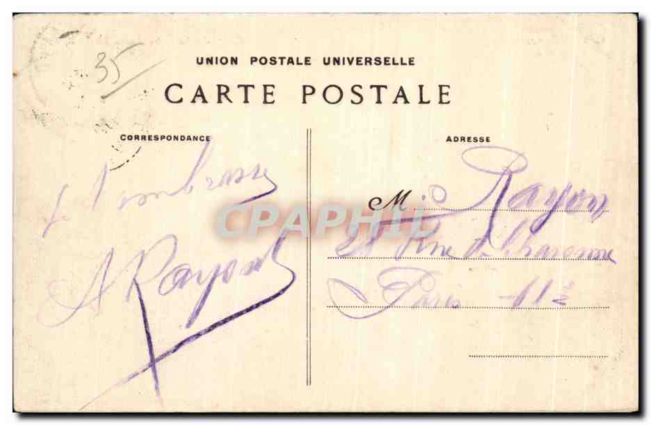 Saint-Malo — La Grande Porte — Costa de Esmeralda — Colección Germain hijo mayor — Reverso