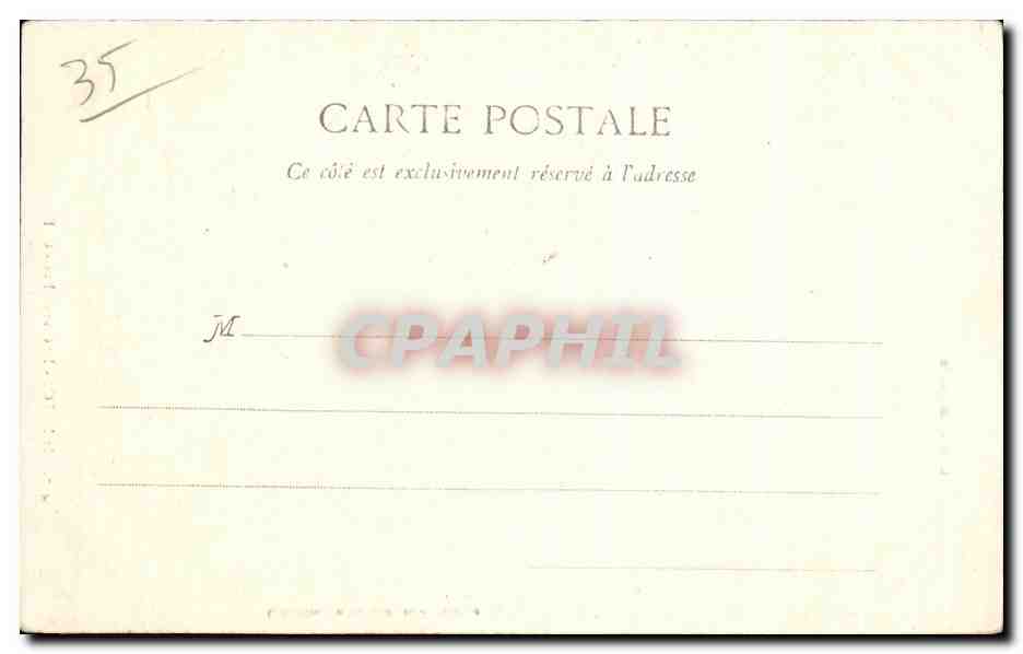 St-Malo - Côte d'Emeraude - La Grande Rue - Uitgever G. F. - n° 417 — Achterkant