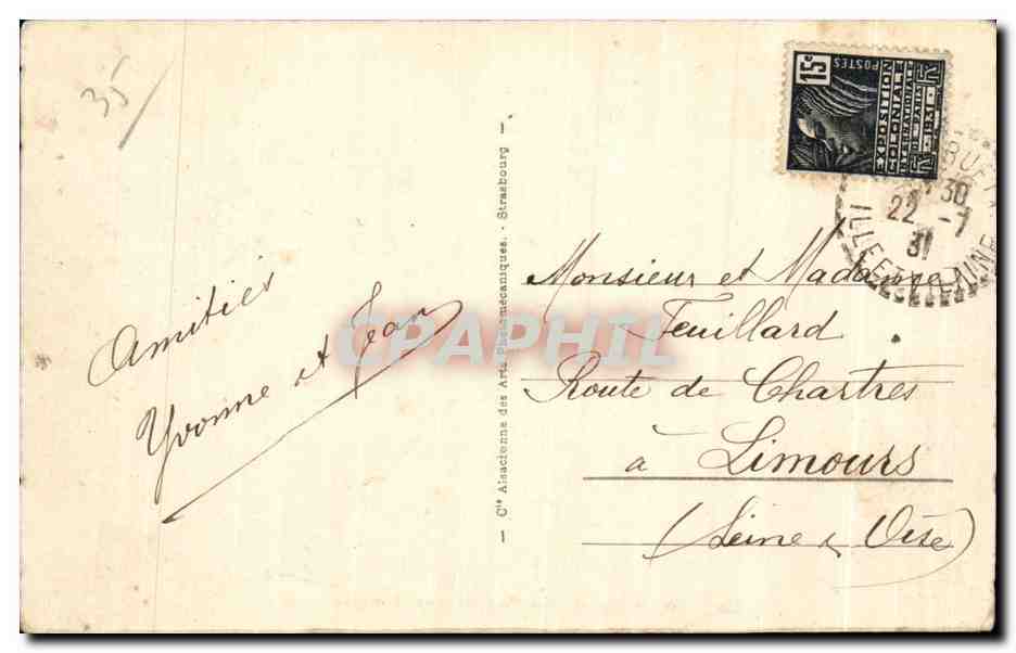 St-Malo - Le Fort National à marée haute — éditeur anonyme, n° 116 — Reverso