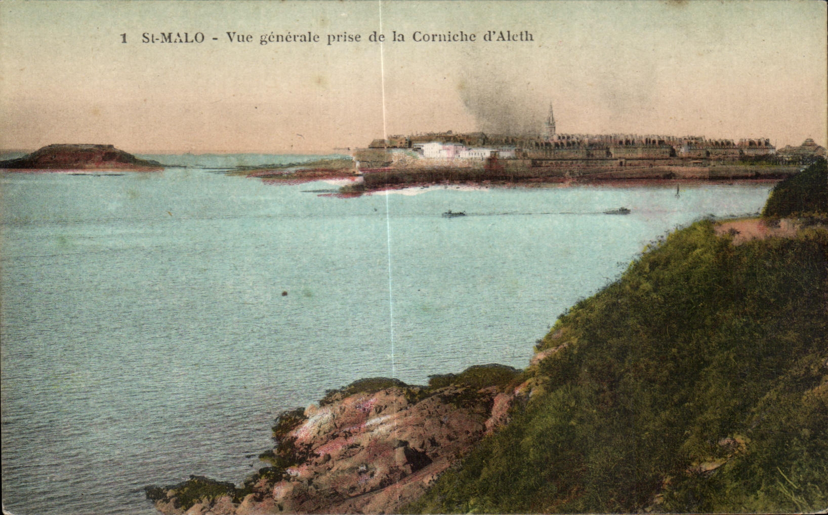 St-Malo - Vue générale prise de la Corniche d'Aleth