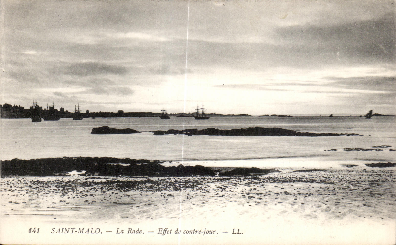CPA Saint Malo La Rade Effet de contre jour
