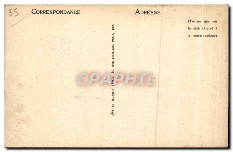 Saint-Malo — Le tombeau de Chateaubriand — LL — Verso