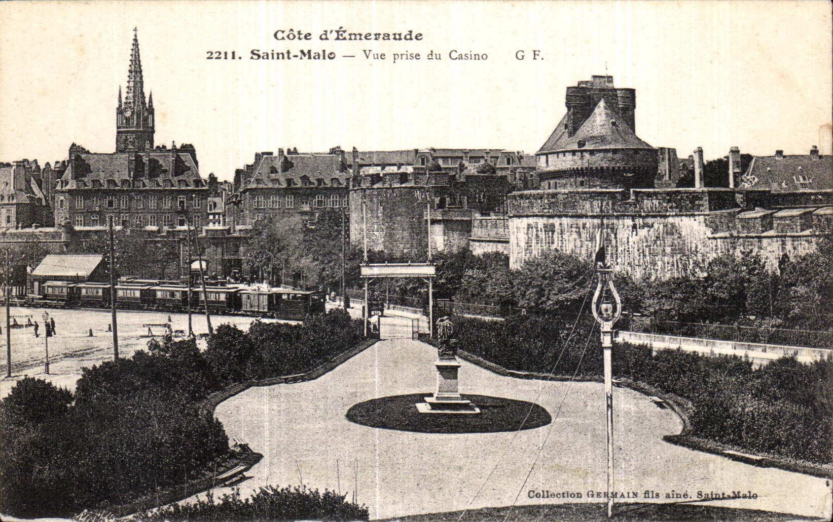 Côte d'Émeraude — Vue prise du Casino — Collection GERMAIN fils aîné, Saint-Malo