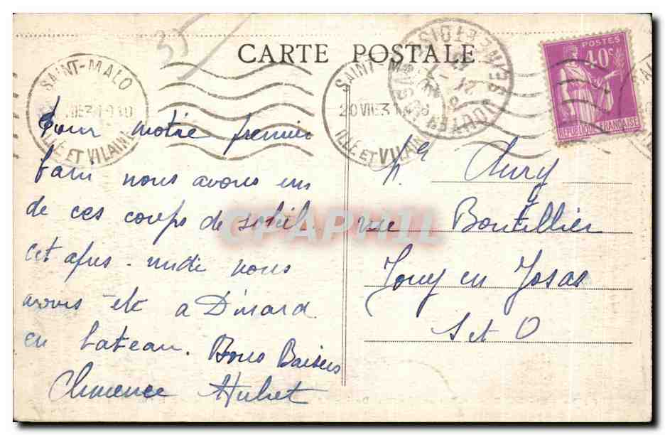 St-Malo - Le Château - Le Petit Donjon - Côte d'Emerande — Reverso