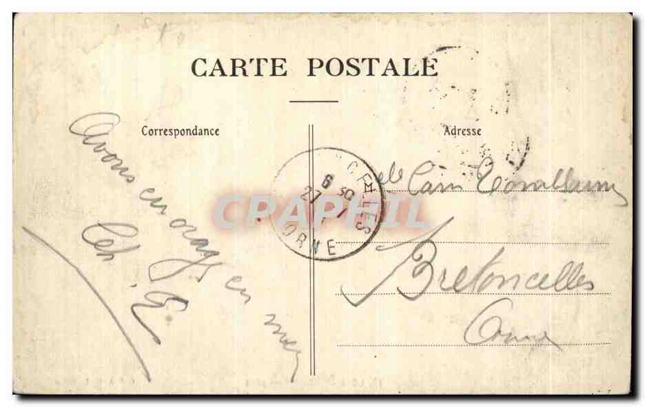 CPA Le Havre La Pempete — Rückseite