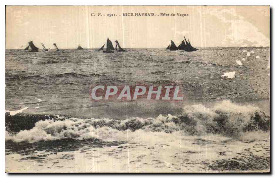 CPA Le Havre Effet de Vague Bateaux
