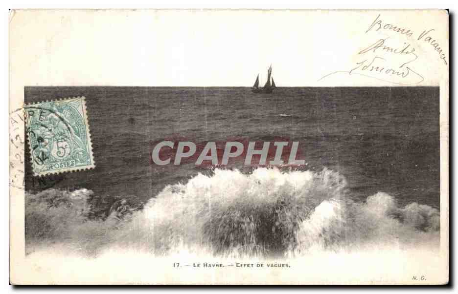 CPA Le Havre Effer de Vague