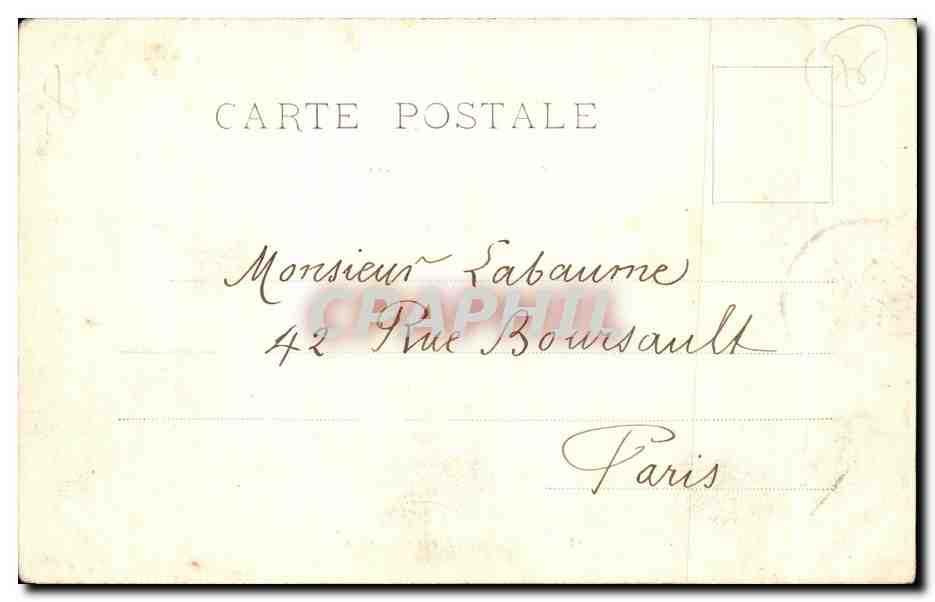 CPA Le Havre Effer de Vague — Verso