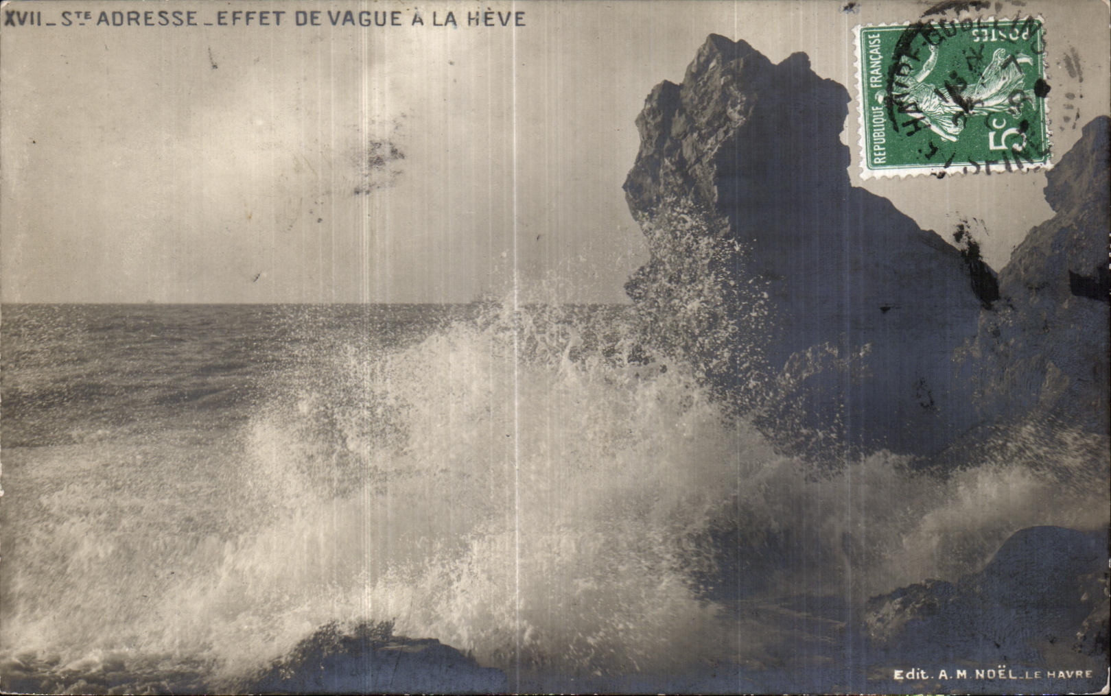 CPA St Aderesse Effet De Vague la Have