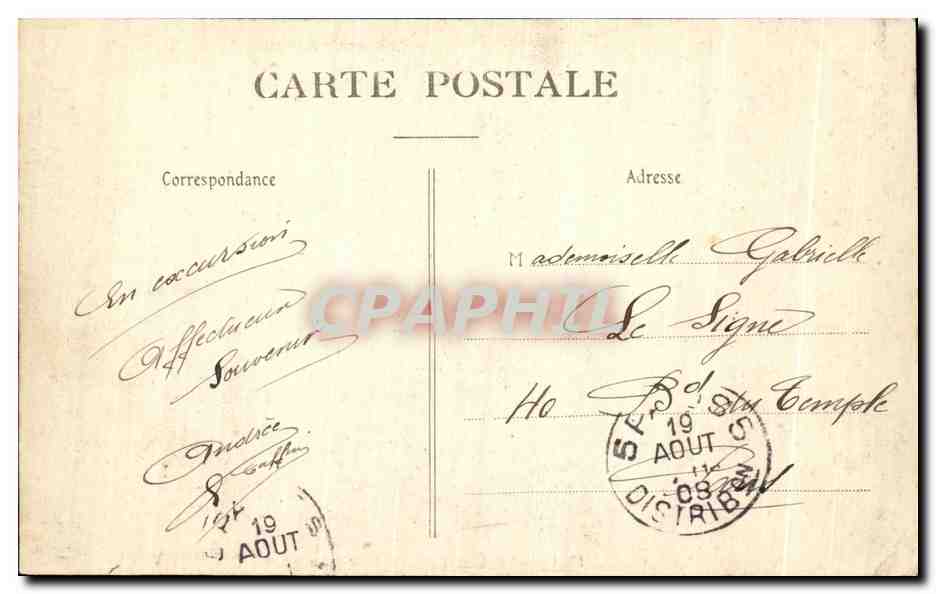 CPA Le Havre Effet de Vague au targe — Rückseite