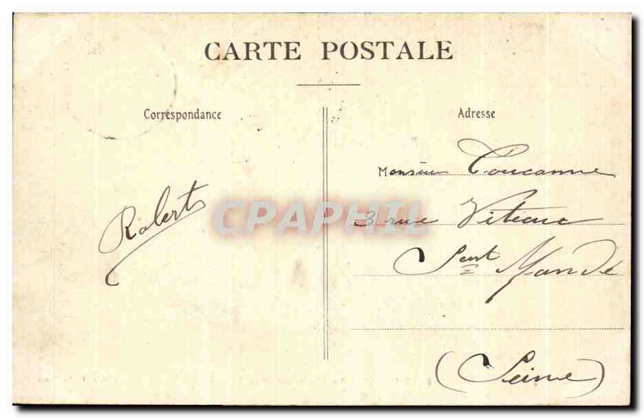 CPA Le Havre La Digue par gros Temps — Rückseite