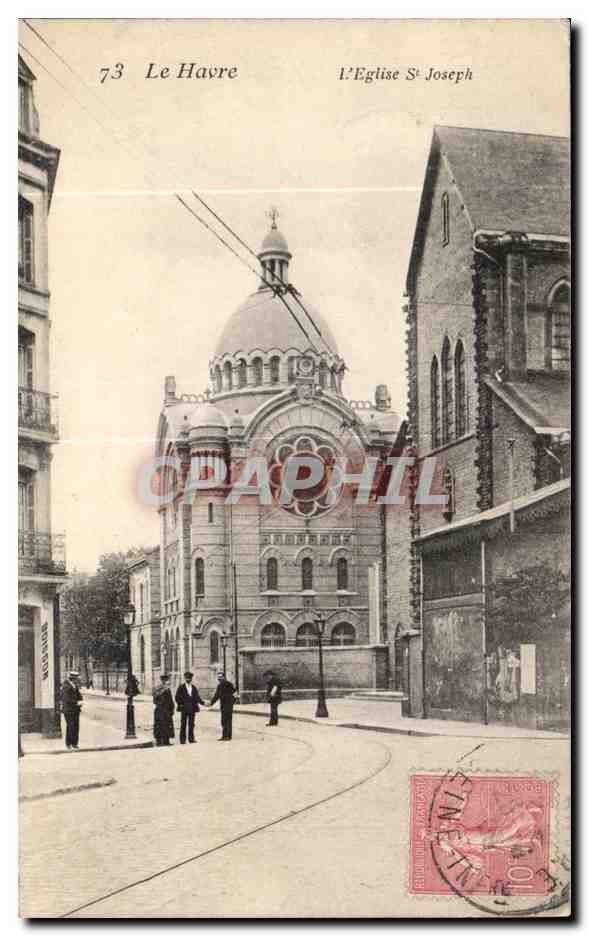 CPA Le Havre L Eglise S Joseph