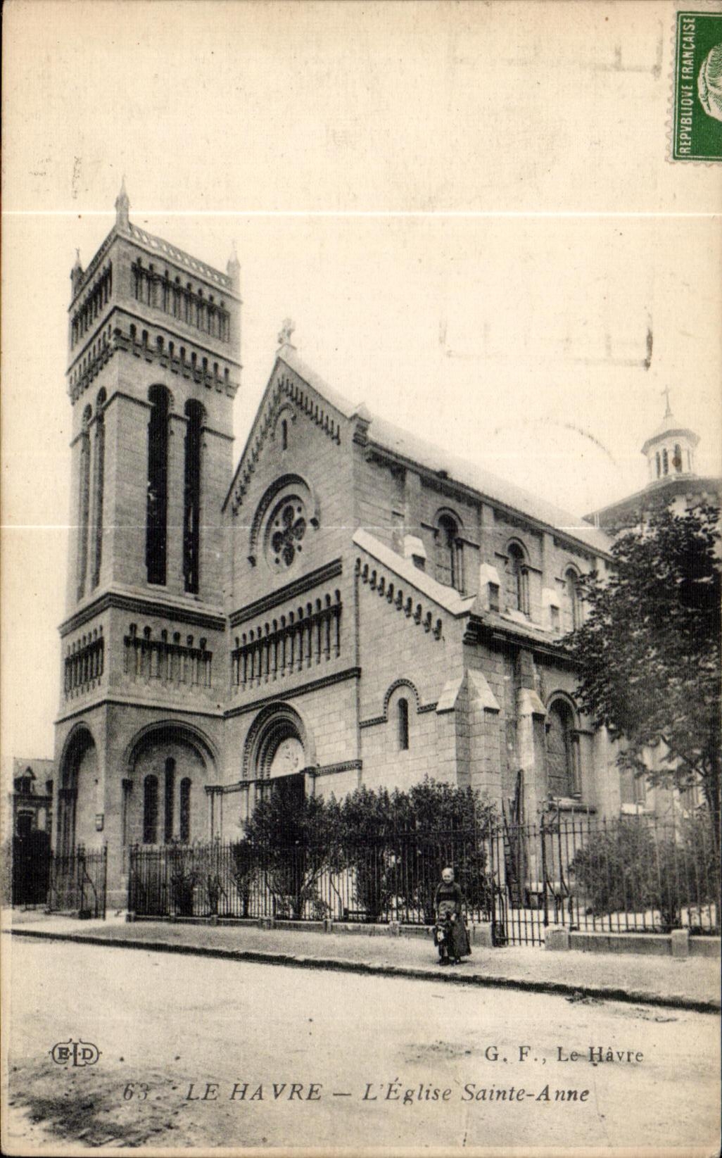 CPA Le Havre L Eglise Saint Anne