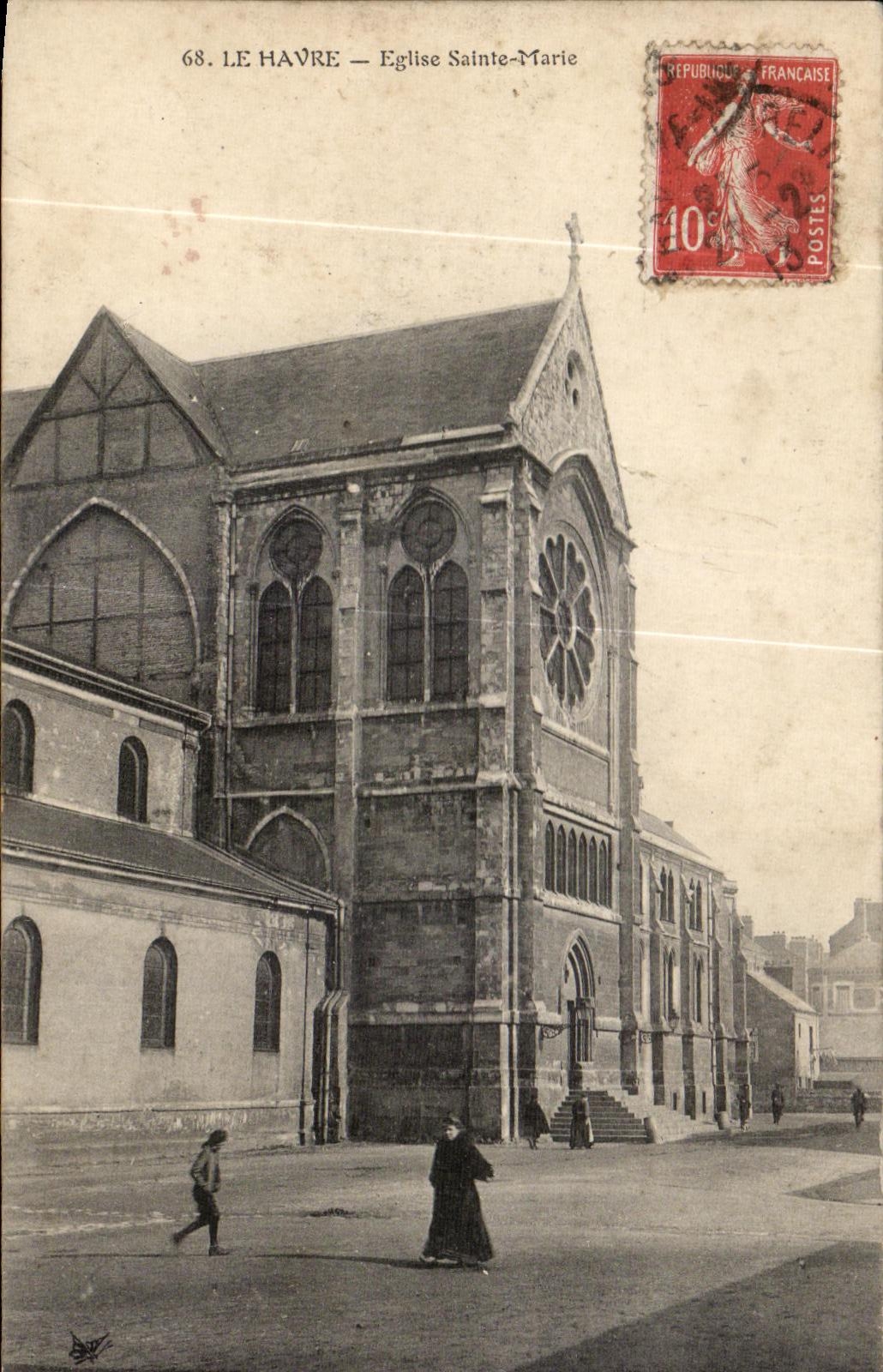 CPA Le Havre Eglise Sainte Marie