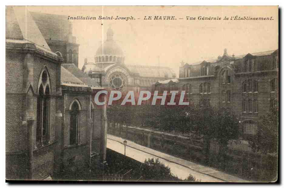 CPA Institution Saint Joseph Le Havre Vue Generale de