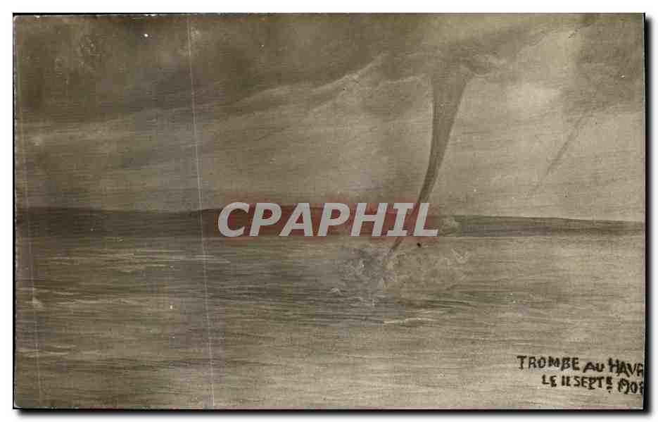 CPA Trombe Au Havre le 11 septembre 1908 Ouragan Hurricane