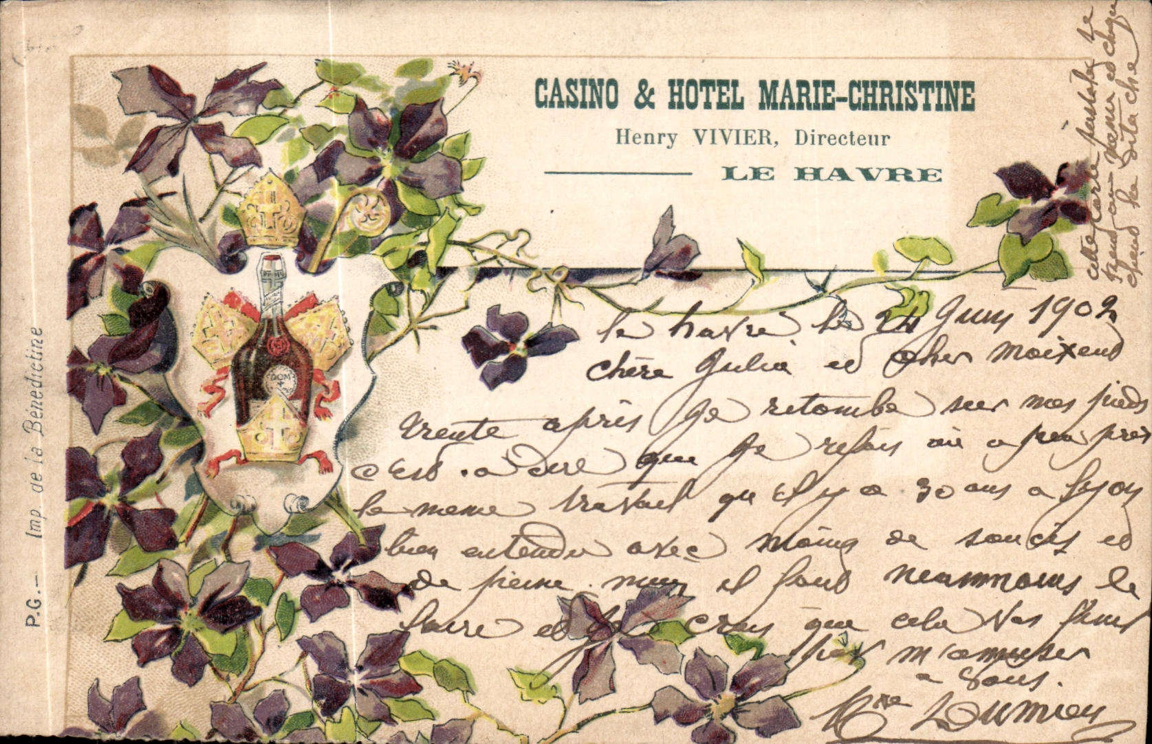 CPA Casino Hotel Marie Christine Henry Vivier Directeur Le Havre
