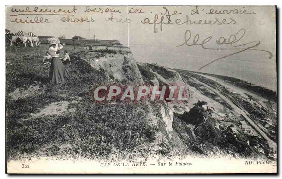 CPA Le Havre Cap De La Heve Sur la Falaise